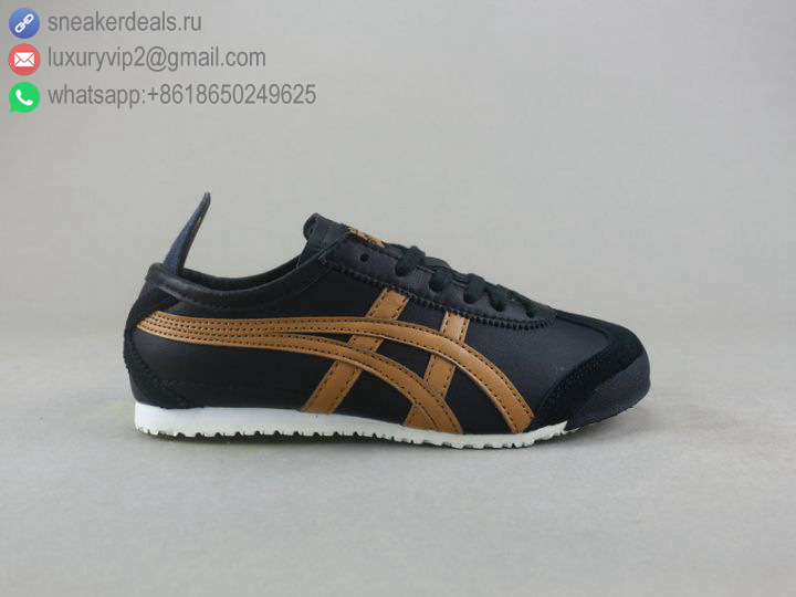 ONITSUKA TIGER MEXICO 66 LOW BLACK GOLD UNISEX RUNNING SHOES